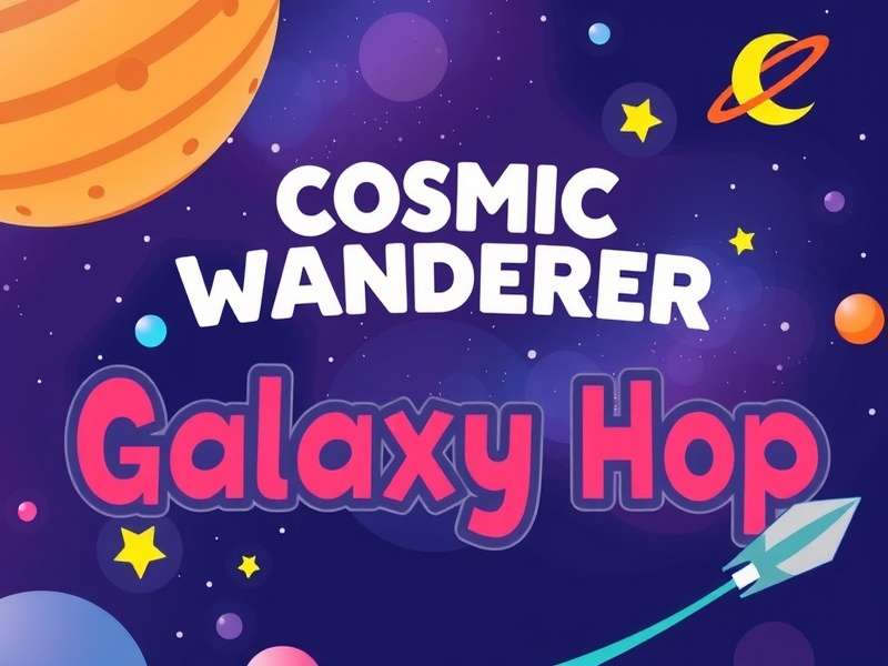 Cosmic Wanderer Galaxy Hop Game Banner
